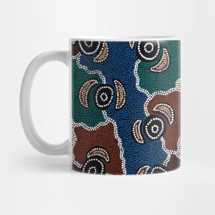 Aboriginal Art - Riverside Dreaming Mug